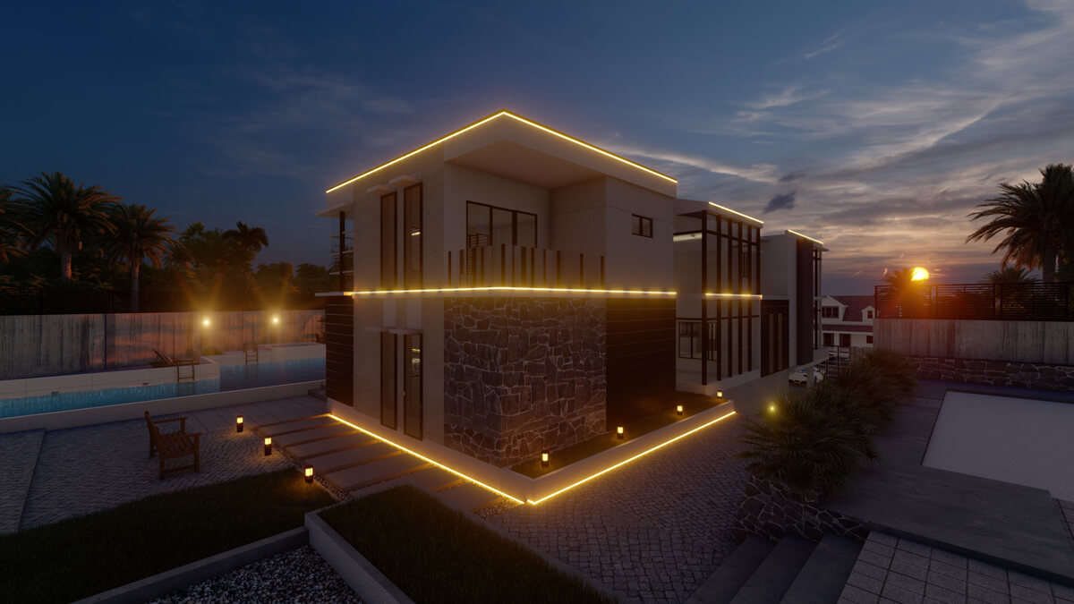 outdoor garden solar led strip lights