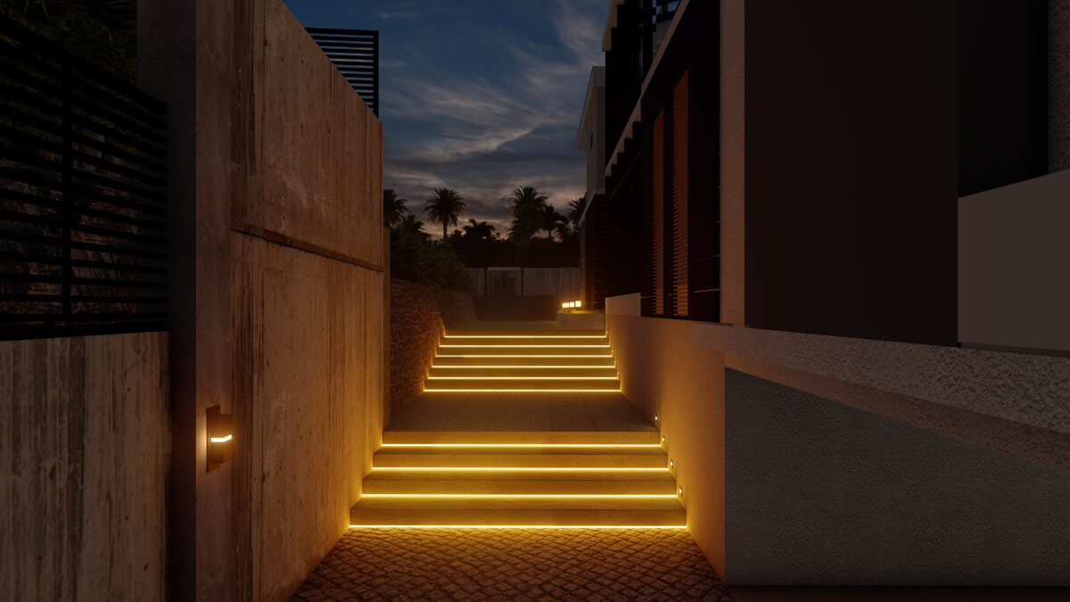 outdoor garden solar led strip lights