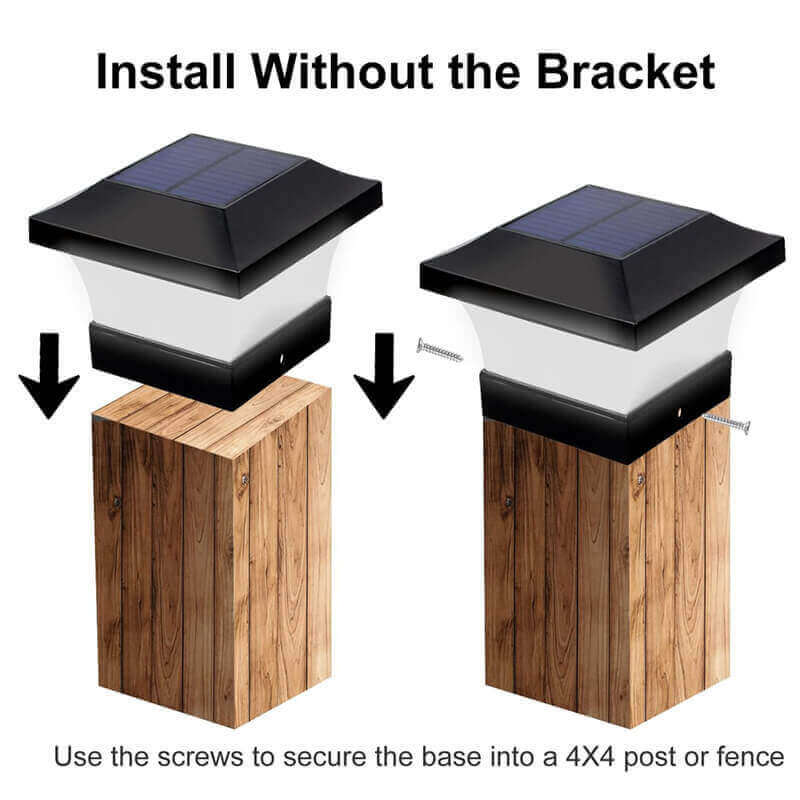 landscape solar post cap light