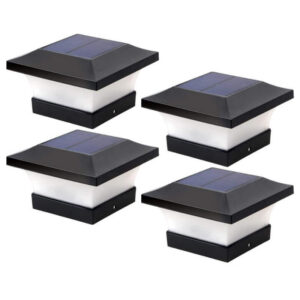 landscape solar post cap light