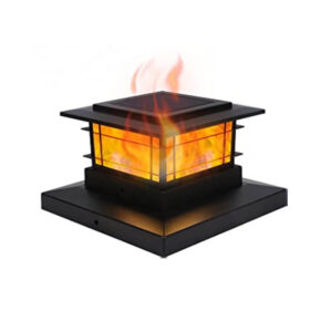 solar post cap light