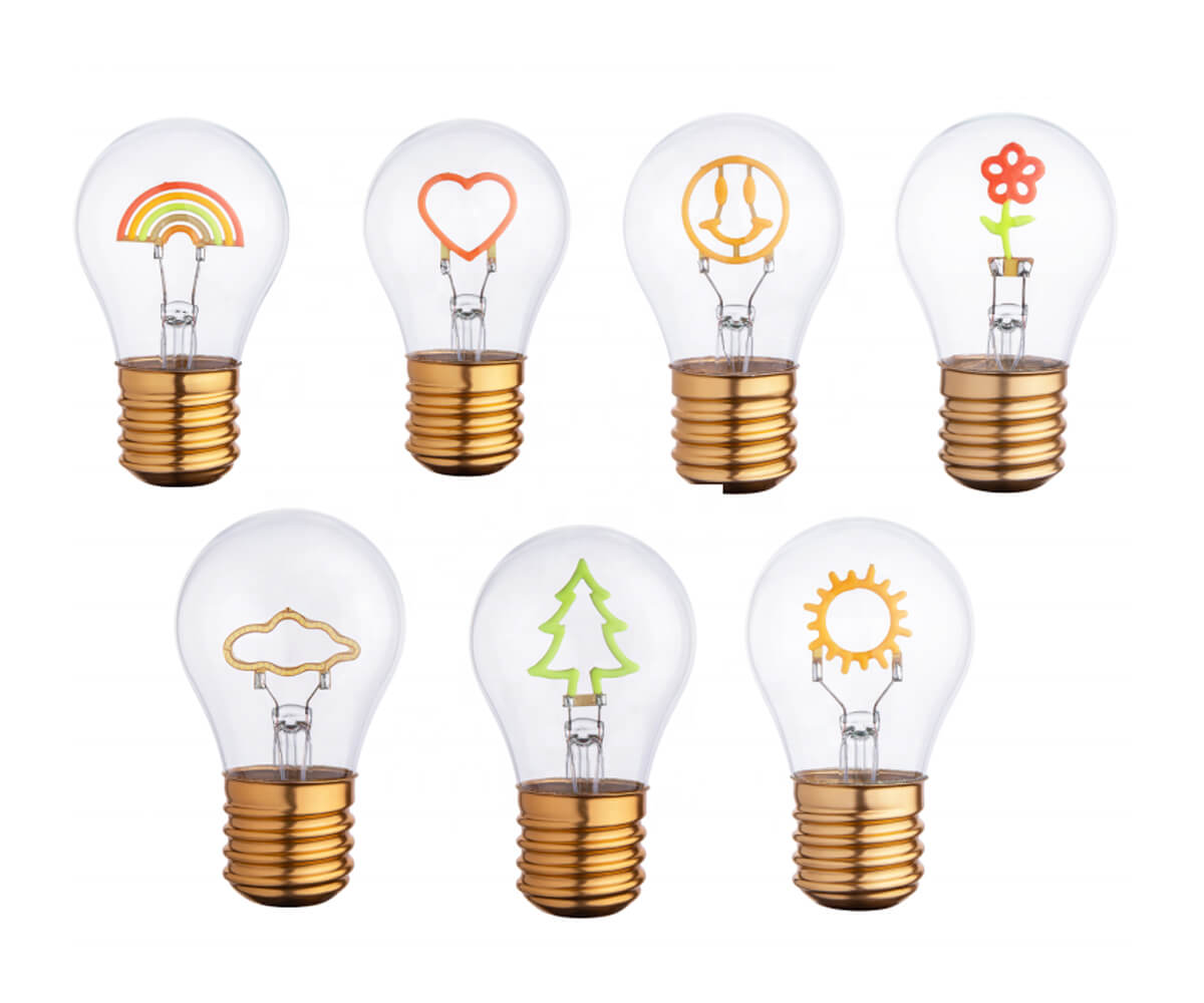 cordless rainbow light bulb